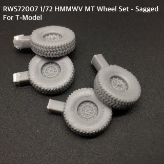 T-Model RWS72007 HMMWV MT Wheel Set - Sagged (for T-Model)