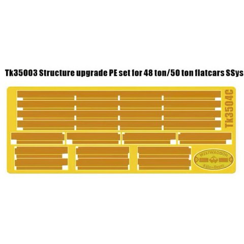 T-Model TK35003 Structure Upgrade PE Set for 48 ton/50 t Ssys Flatcars
