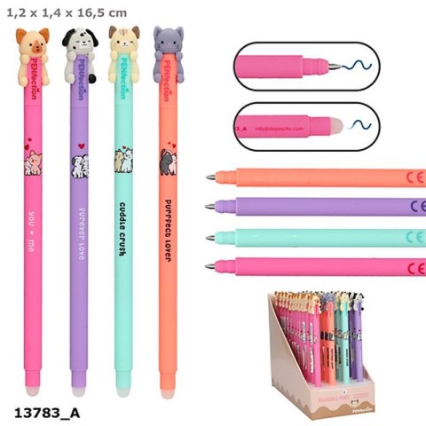 Top Model 13783 Długopis ścieralny Penfection&Lolli Riot, 4 wzory, tusz niebieski, 0,7 mm 48