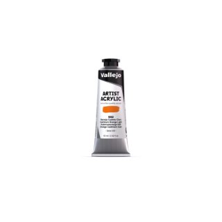Vallejo 16502 Acrylic Artist Color Cadmium Orange Light (60 ml)