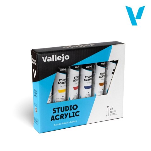 Vallejo 21999 Acrylic Studio Set (6 x 58 ml)