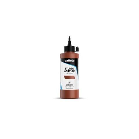 Vallejo 22020 Acrylic Studio Burnt Sienna (Hue) (200 ml)