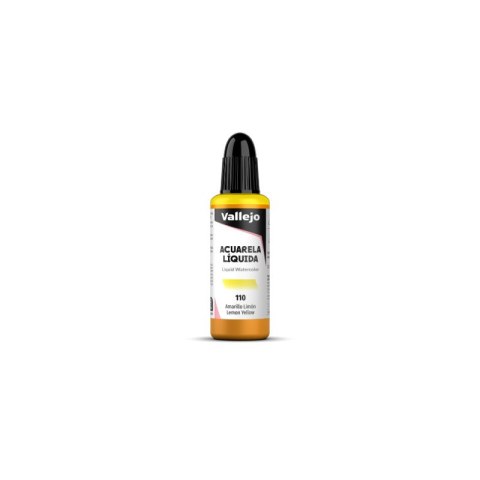 Vallejo 33110 Liquid Watercolor Lemon Yellow (32 ml)