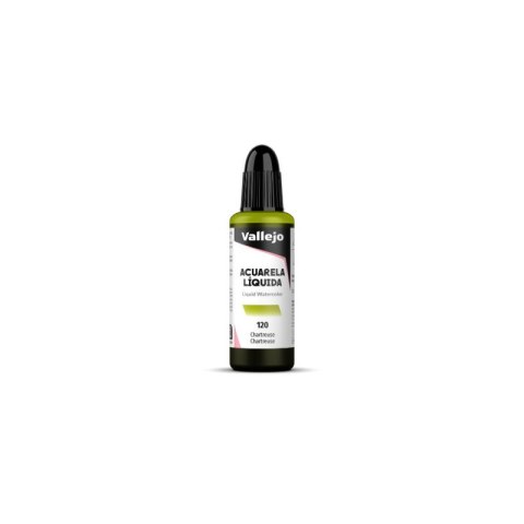 Vallejo 33120 Liquid Watercolor Chartreuse (32 ml)