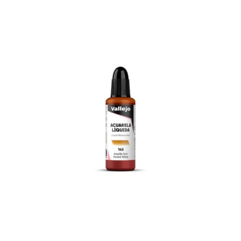 Vallejo 33140 Liquid Watercolor Harvest Yellow (32 ml)