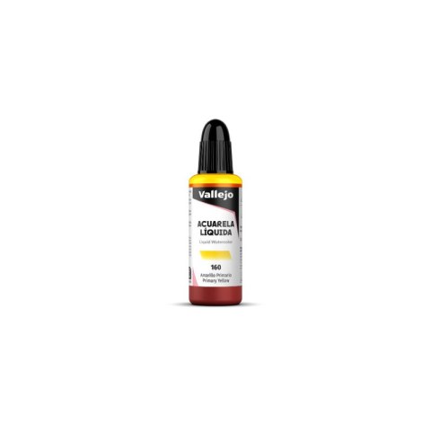 Vallejo 33160 Liquid Watercolor Primary Yellow (32 ml)