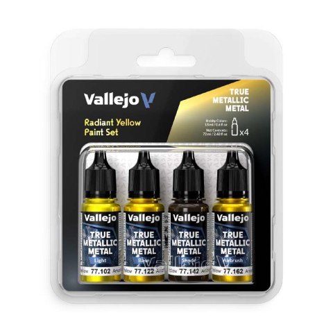 Vallejo 77259 TMM Color Set Radiant Yellow (4 x 18 ml)