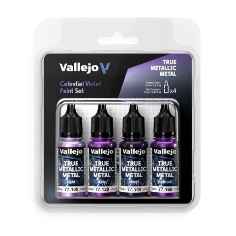Vallejo 77262 TMM Color Set Celestial Violet (4 x 18 ml)