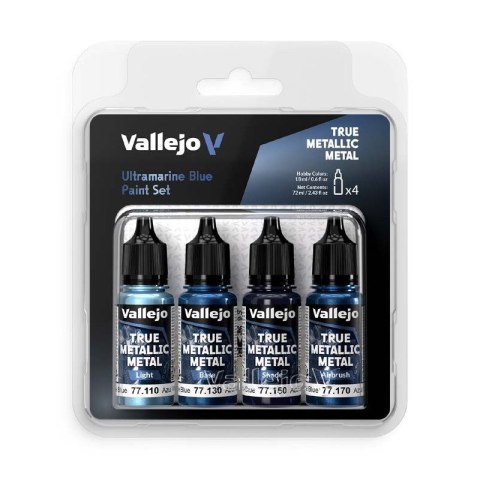 Vallejo 77263 TMM Color Set Ultramarine Blue (4 x 18 ml)