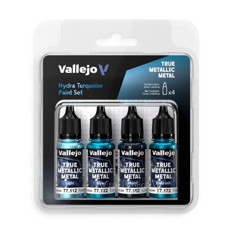 Vallejo 77264 TMM Color Set Hydra Turquoise (4 x 18 ml)