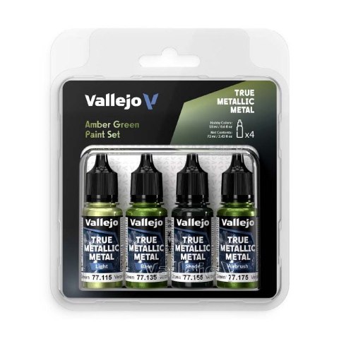 Vallejo 77266 TMM Color Set Amber Green (4 x 18 ml)