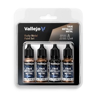 Vallejo 77269 TMM Color Set Rusty Metal (4 x 18 ml)