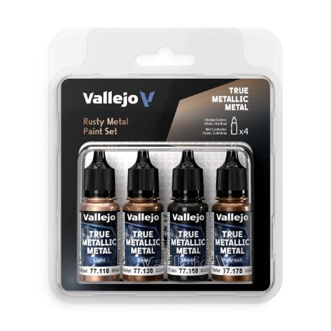 Vallejo 77269 TMM Color Set Rusty Metal (4 x 18 ml)
