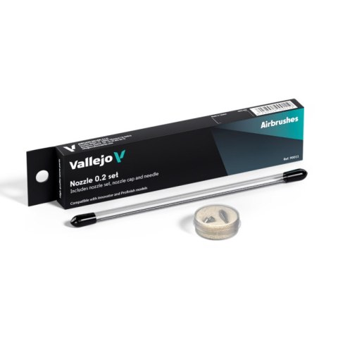 Vallejo 90011 0,2 Complete Needle + Nozzle/Needle Cap Set (Innovator & Profinish Only)