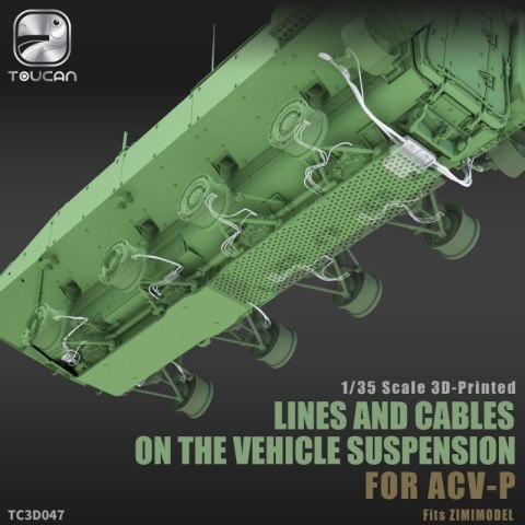 Zimi Model Toucan 3D047 Suspension Lines and Cables for ACV-P