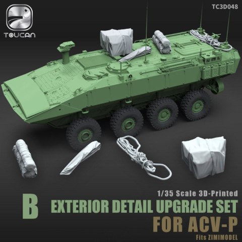 Zimi Model Toucan 3D048 Exterior Detail Upgrade Set B for ACV-P