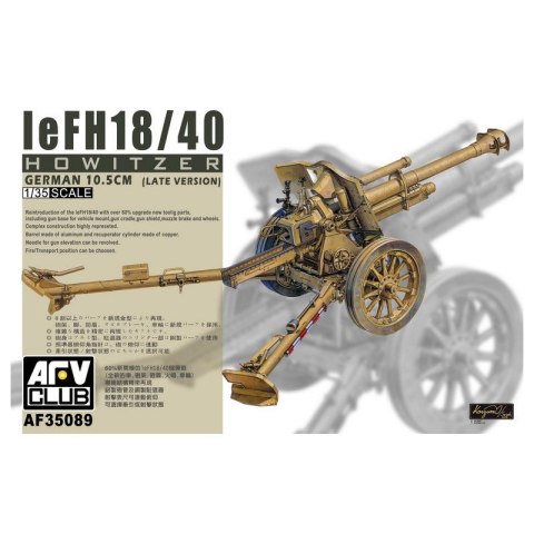 AFV Club AF35089 LeFH18/40 Howitzer German 10,5 cm (Late Version)