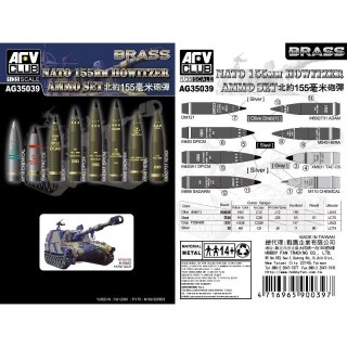 AFV Club AG35039 NATO 155mm Howitzer Ammo Set