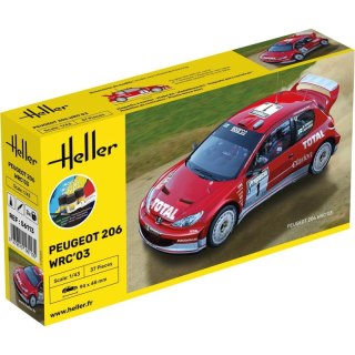 Heller 56113 Starter Set - Peugeot 206 WRC '03