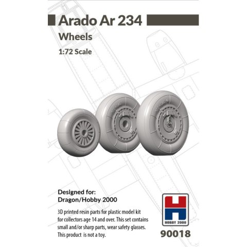 Hobby 2000 90018 Arado Ar 234 Wheels 1/72