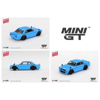 MINI GT 01169-BL NISSAN LB Works HAKOSUKA Baby Blue - Blister"