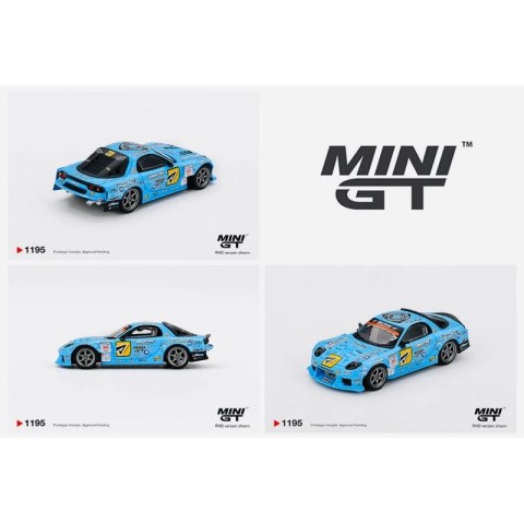 MINI GT 01195 MAZDA RX-7 RE-Amemiya 2025 D1GP 2025 Blue
