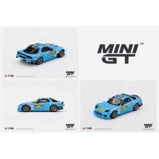 MINI GT 01195 MAZDA RX-7 RE-Amemiya 2025 D1GP 2025 Blue