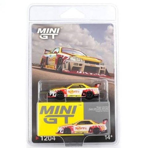 MINI GT 01204 BLISTER NISSAN GTR (R34) LB-SuperSilhouette Skyline Suppaiman Okinawa 2025 - Blister