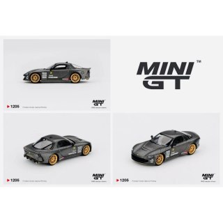 MINI GT 01205 MAZDA RX-7 RE-Amemiya Matsukiyo KOKU 3 Rotor NA-7 TAS 2025 Best Tuned Car Award