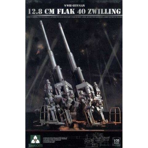 Takom 2023 German 12,8 cm Flak 40 Zwilling