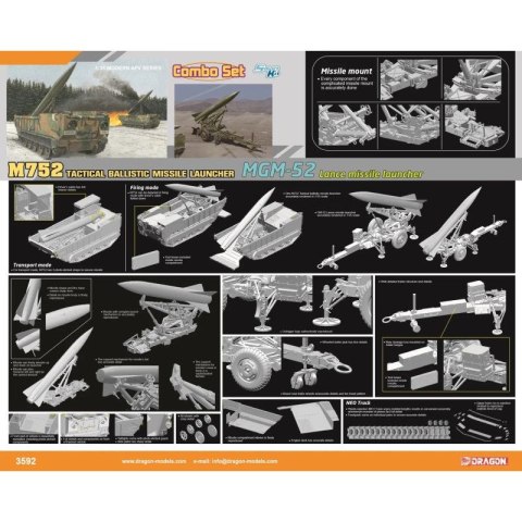Dragon 3592 M752 MGM-52 Lance Missile Launcher 1/35