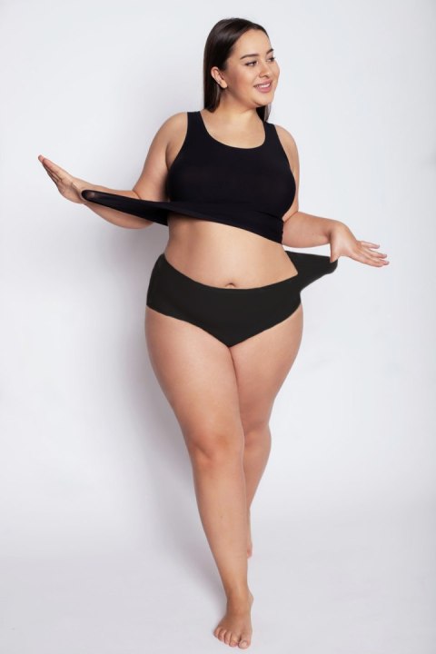 Figi Flexi-One Plus Size Maxi Czarne Figi Flexi-One Plus Size Maxi Czarne