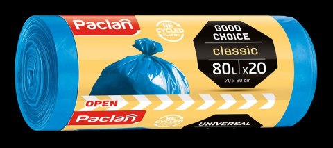 AGD Paclan 32140 Worki na śm.CLASSIC 80l a20szt nieb./42 134671