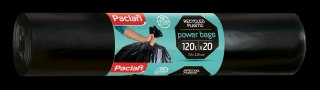 AGD WYPRZ.Paclan 40293 Worki na śm.POWER BAGS 120l 20szt.czar./5 wycof.