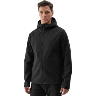 Kurtka męska softshell 4F M283 głęboka czerń 4FWAW24TSOFM283 20S