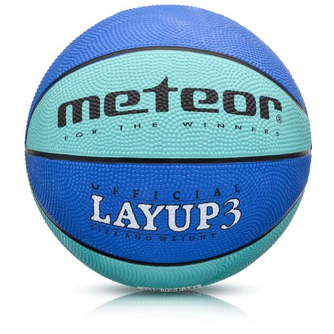 Piłka koszykowa Meteor LayUp 3 niebieska 07080 Piłka koszykowa Meteor LayUp 3 niebieska 07080