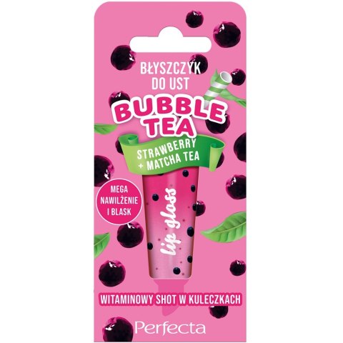 Bubble Tea błyszczyk do ust Strawberry + Matcha Tea 10g