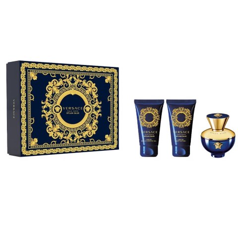 Pour Femme Dylan Blue zestaw woda perfumowana spray 50ml + żel pod prysznic 50ml + balsam do ciała 50ml