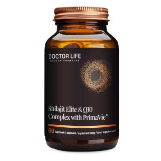 Shilajit Elite & Q10 Complex with PrimaVie suplement diety wspierający zdrowie serca i zmniejszający zmęczenie 60 kapsułek