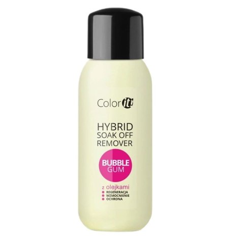 Color It! Hybrid Soak Off Remover płyn do usuwania hybryd Bubble Gum 300ml