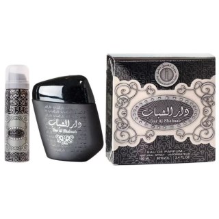 Dar Al Shabaab zestaw woda perfumowana spray 100ml + dezodorant spray 50ml