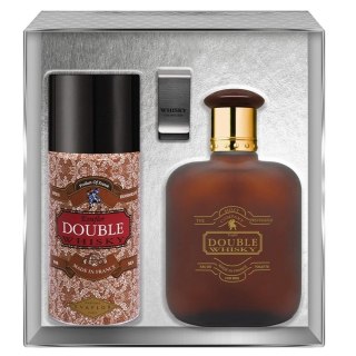 Double Whisky zestaw woda toaletowa spray 100ml + dezodorant spray 150ml + klips na banknoty