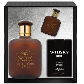 Double Whisky zestaw woda toaletowa spray 100ml + woda toaletowa spray 20ml + woda toaletowa spray 10ml