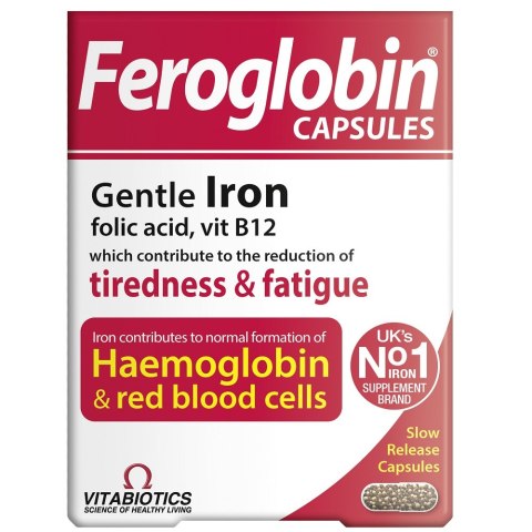 Feroglobin Capsules feroglobina suplement diety 30 kapsułek