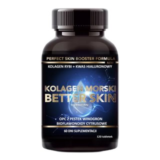 Kolagen Morski Better Skin + Witamina C + Kwas Hialuronowy suplement diety 120 tabletek