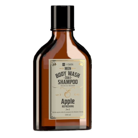 Men Whisky żel do mycia ciała i szampon do włosów i brody 3w1 Apple 100ml