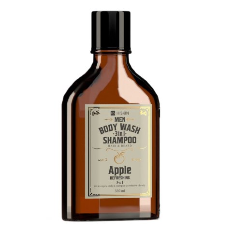 Men Whisky żel do mycia ciała i szampon do włosów i brody 3w1 Apple 330ml