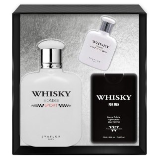 Whisky Homme Sport zestaw woda toaletowa spray 100ml + woda toaletowa spray 10ml + woda toaletowa spray 20ml