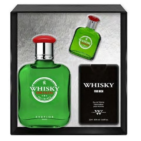 Whisky Origin zestaw woda toaletowa spray 100ml + woda toaletowa spray 20ml + woda toaletowa spray 10ml