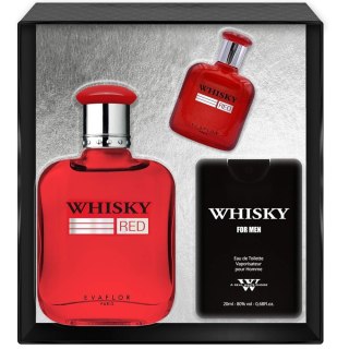 Whisky Red zestaw woda toaletowa spray 100ml + woda toaletowa spray 10ml + woda toaletowa spray 20ml